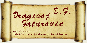 Dragivoj Faturović vizit kartica